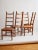 The Vintage Solid Wood Geometric Ladder Back Dining Chairs For Sale - Image 14 of 14