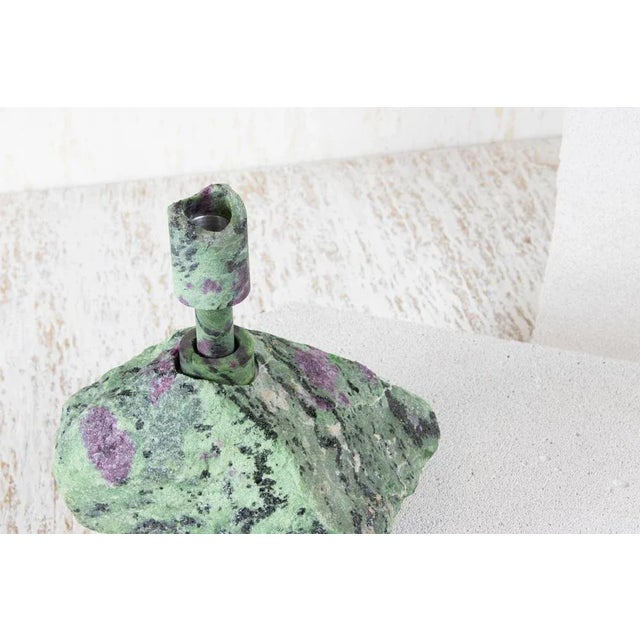 Ruby Zoisite Abra Candleholder by Studio DO For Sale - Image 4 of 6