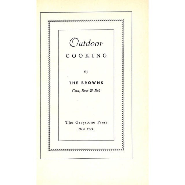 Traditional "Outdoor Cooking" 1940 Brown, Cora, Rose and Bob For Sale - Image 3 of 7