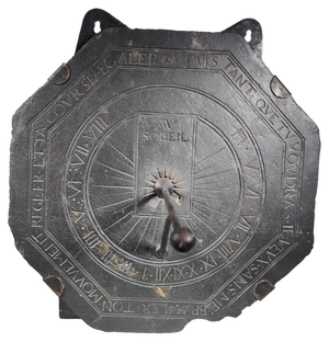 Large French Slate Octagonal Sundial, 1670s