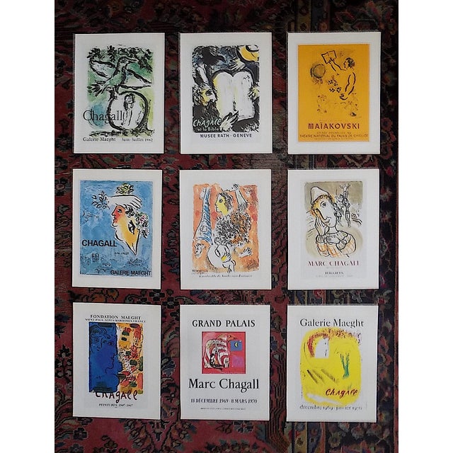Vintage Mid 20th C. Marc Chagall Poster Lithographs - Set of 9 For Sale - Image 12 of 12