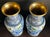Chinoiserie Rare Pair of Large Chinese Ming Style Blue and White Cloisonné Vases For Sale - Image 3 of 12