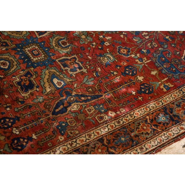 Old New House Antique Farahan Sarouk Rug - 3'4" x 4'10" For Sale - Image 4 of 14