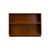 This vintage mid-century low-profile bookcase features an open, two-tier horizontal storage layout crafted with...