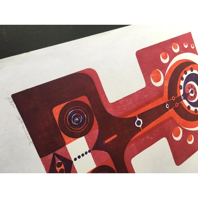 Mid-Century Modern Vintage Print by Manfred Degenhardt, 1972 For Sale - Image 3 of 6