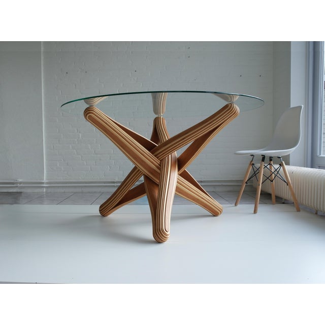Lock D Bamboo Dining Table Base by Jan Paul For Sale - Image 12 of 13