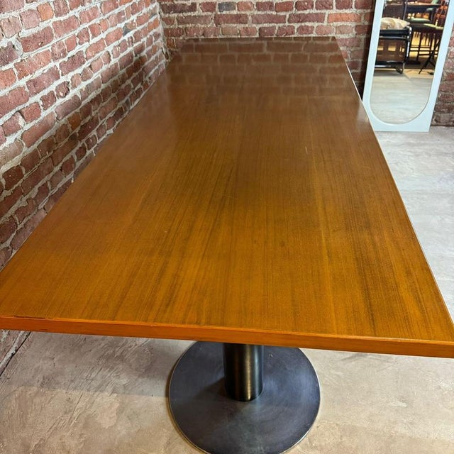 Vintage Italian Wooden Dining Table, 1970s For Sale - Image 3 of 4