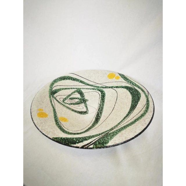 Forest Green Decorative Ceramic Bowl by Ruscha, 1970s For Sale - Image 8 of 8