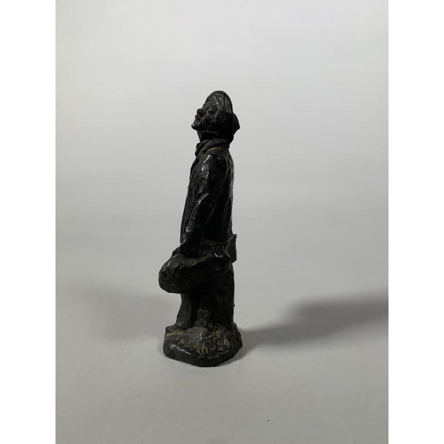 19th Century Honoré Daumier (1808-1879) The Provincial in Paris (1855) Bronze Sculpture, 19th Century For Sale - Image 5 of 10