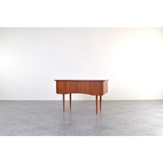 Wood Mid-Century Modern Danish Teak Desk, 1960s For Sale - Image 7 of 18