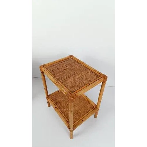 Italian Nightstands in Bamboo, Rattan and Wicker, 1970s, Set of 2 For Sale - Image 12 of 18