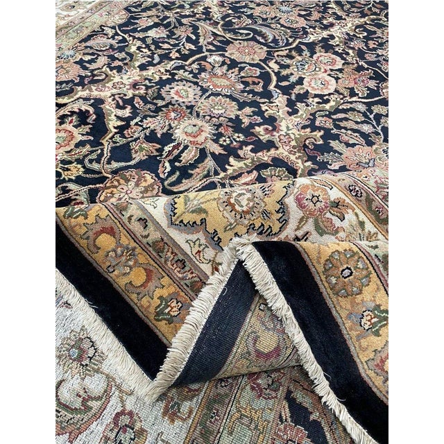 Indian 10x14 Handwoven Indian Agra Area Rug - 106806 For Sale - Image 3 of 11