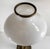 Metal 1970's Ethan Allen Brass Sinumbra Astral Lamp Style Table Lamp With White Glass Shade For Sale - Image 7 of 14
