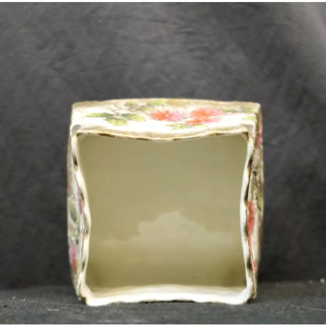 This vintage late 19th century porcelain planter is beautifully designed in a stylish Victorian floral motif. The footed...