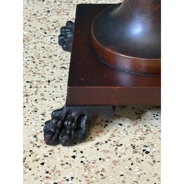 Early 20th Century Art Nouveau Pedestal by E.Kopriwa Co. Architectural Modelers and Wood Carvers. For Sale - Image 5 of 18