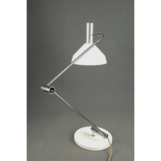 Metal Model 60 T Table Lamp by Rico & Rosmarie Baltensweiler, 1960s For Sale - Image 7 of 15