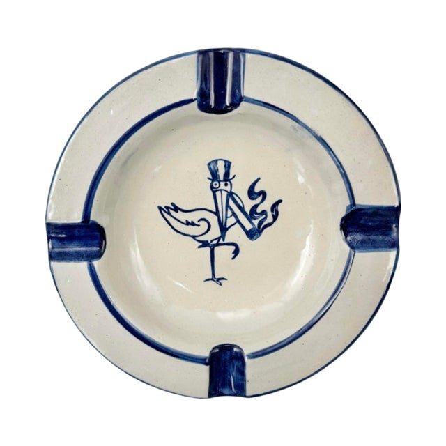 Vintage the Stork Club Nyc Nightclub Ceramic Ashtray New York For Sale - Image 9 of 10