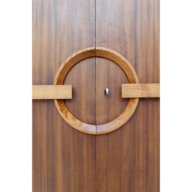 Modernist Art Deco Bookcase / Cabinet attributed to Auguste Vallin, France, 1930s For Sale - Image 13 of 18