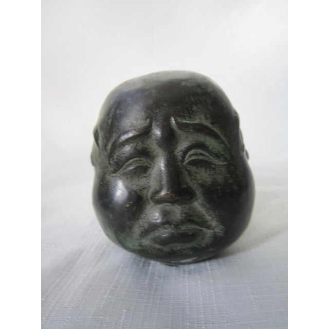 Four Faced Bronze Buddah Figure For Sale - Image 4 of 4