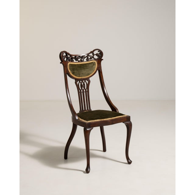 Mahogany Chair with Upholstered Seat, Antique, United Kingdom, 19th Century For Sale - Image 10 of 11