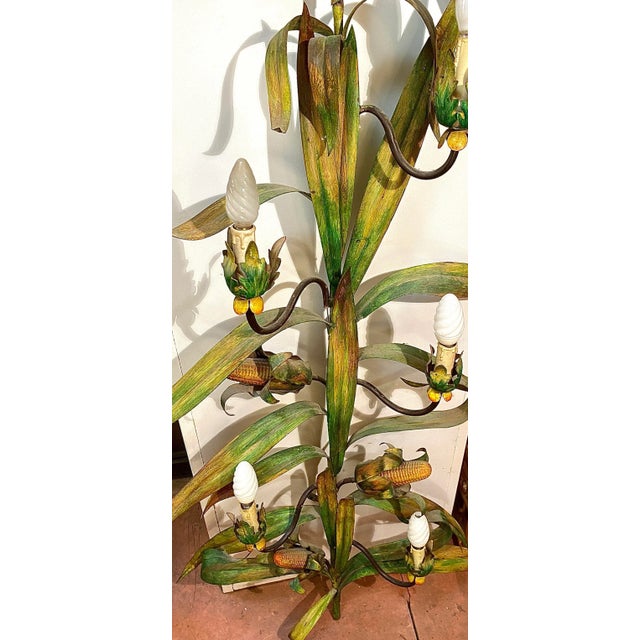 Metal Large Painted Wall Lamp For Sale - Image 7 of 12