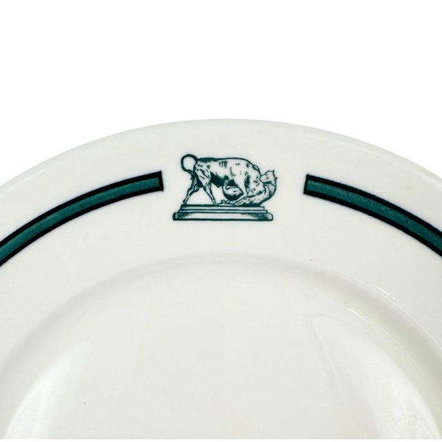 Mid-Century Modern Vintage New York Stock Exchange Luncheon Club Plate 9.5"d For Sale - Image 3 of 10