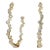 Syna Yellow Gold Large Hoops with Diamonds, a Pair For Sale