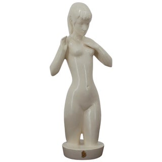 Mid-Century Sculpture of a Nude Woman by Jihokera, 1940s For Sale