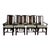 Set of 8 Chromecraft Asian Style Dining Chairs For Sale