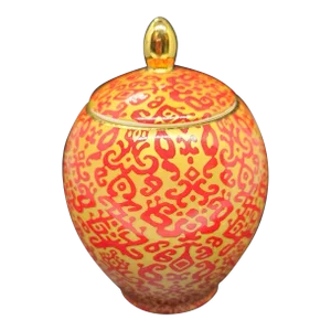 Vintage T2 Fine Bone China Sugar Bowl W/ Red and Gold Accents