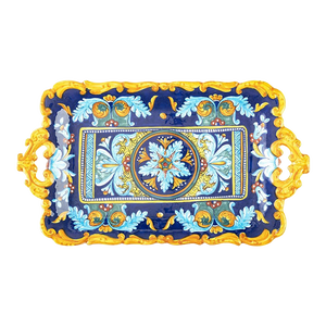 Collectible Majolica Scalloped Platter