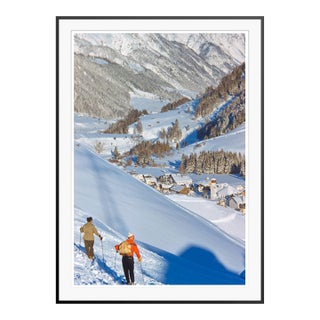 Toni Frissell 'An Alpine Valley in Winter' Archival Pigment Print Framed in Black For Sale