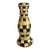 Vintage Black & Gold Checkerboard Candlestick | Hand-Painted Decorative Taper Holder For Sale