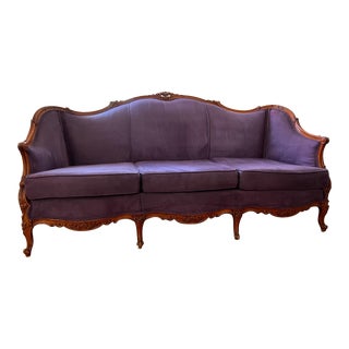 Sale -- Early 20th Century Louis XV Style Carved Walnut Sofa For Sale
