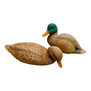 Vintage Pair of Mallard Duck Decoys