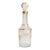 Antique French Louis XVI Gilded Crystal Decanter With Heart Stopper For Sale