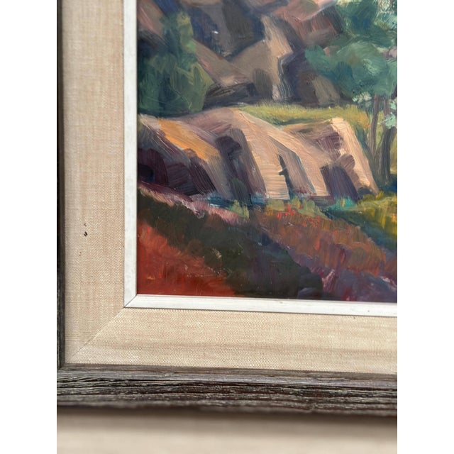 Gunnar Munther, Landscape, 1950s, Oil on Panel, Framed For Sale - Image 10 of 18