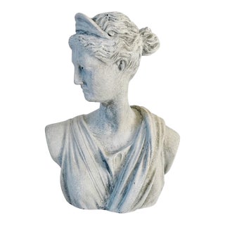 Late 20th Century Classical Diana of Versailles Concrete Bust For Sale