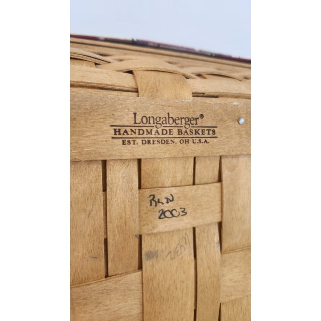 Longaberger Hostess Serve It Up Basket Combo With Plastic Inserts and Dividers and Lids For Sale - Image 12 of 12