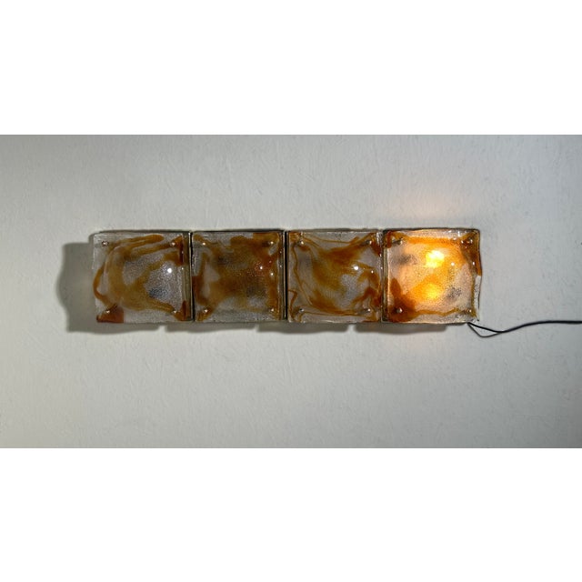 1970s Wall Lights by Toni Zuccheri for A.V. Mazzega, 1970s, Set of 4 For Sale - Image 5 of 17