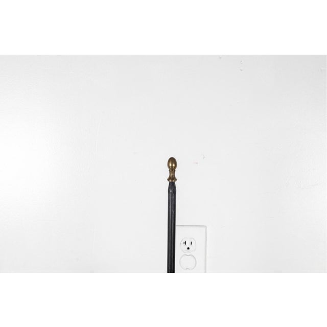 18th Century Antique Wrought Iron Floor Standing Candle-Holder For Sale - Image 5 of 9