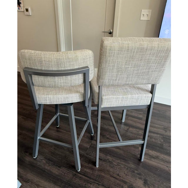 Metall Furniture Dining Table with Amisco Chairs – Dining Set For Sale - Image 4 of 11