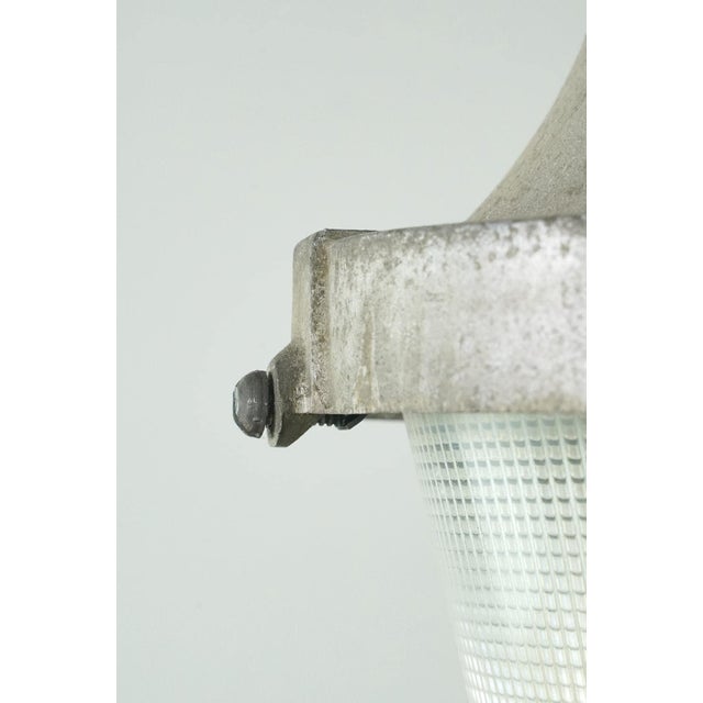 Industrial Mid 20th Century Industrial Original Holophane Pendant Light - Restored For Sale - Image 3 of 9