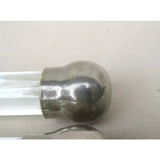 Vintage French Art Deco Glass & Nickel-Plated Towel Racks, Set of 3 For Sale - Image 18 of 18