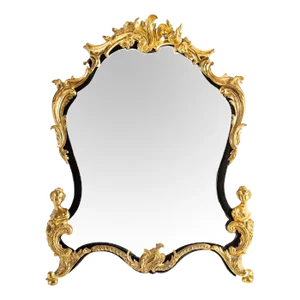 Louis XV Style Mirror in Gilt Bronze