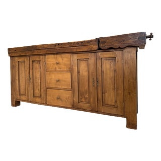 Antique Workbench in Wood, 1890s For Sale