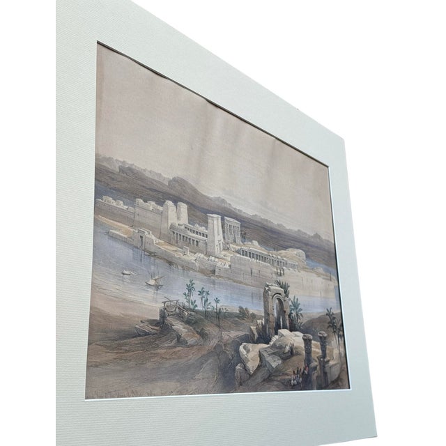 Mid 19th Century David Roberts - General View of the Island of Philae, Nubia For Sale - Image 11 of 12