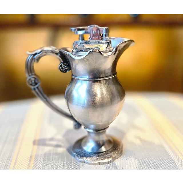 Rare! beautiful vintage old English style mental Lighter( Tin) for Cigar, heavy , no dents. Idea gift on holidays or...