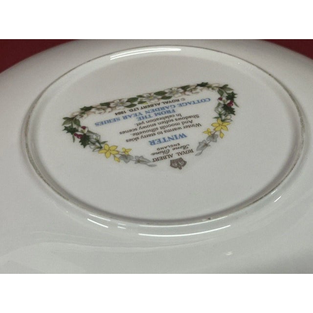 Cottage Garden Year Series Plates from Royal Albert, Set of 4 For Sale - Image 9 of 10
