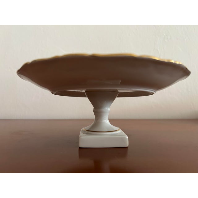 Made in France Limoges pedistal compote plate. Stamped on bottom Limoges France. Perfect for serving little cookies. 7.25"...